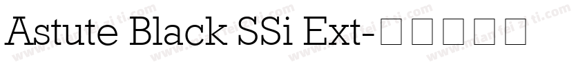 Astute Black SSi Ext字体转换